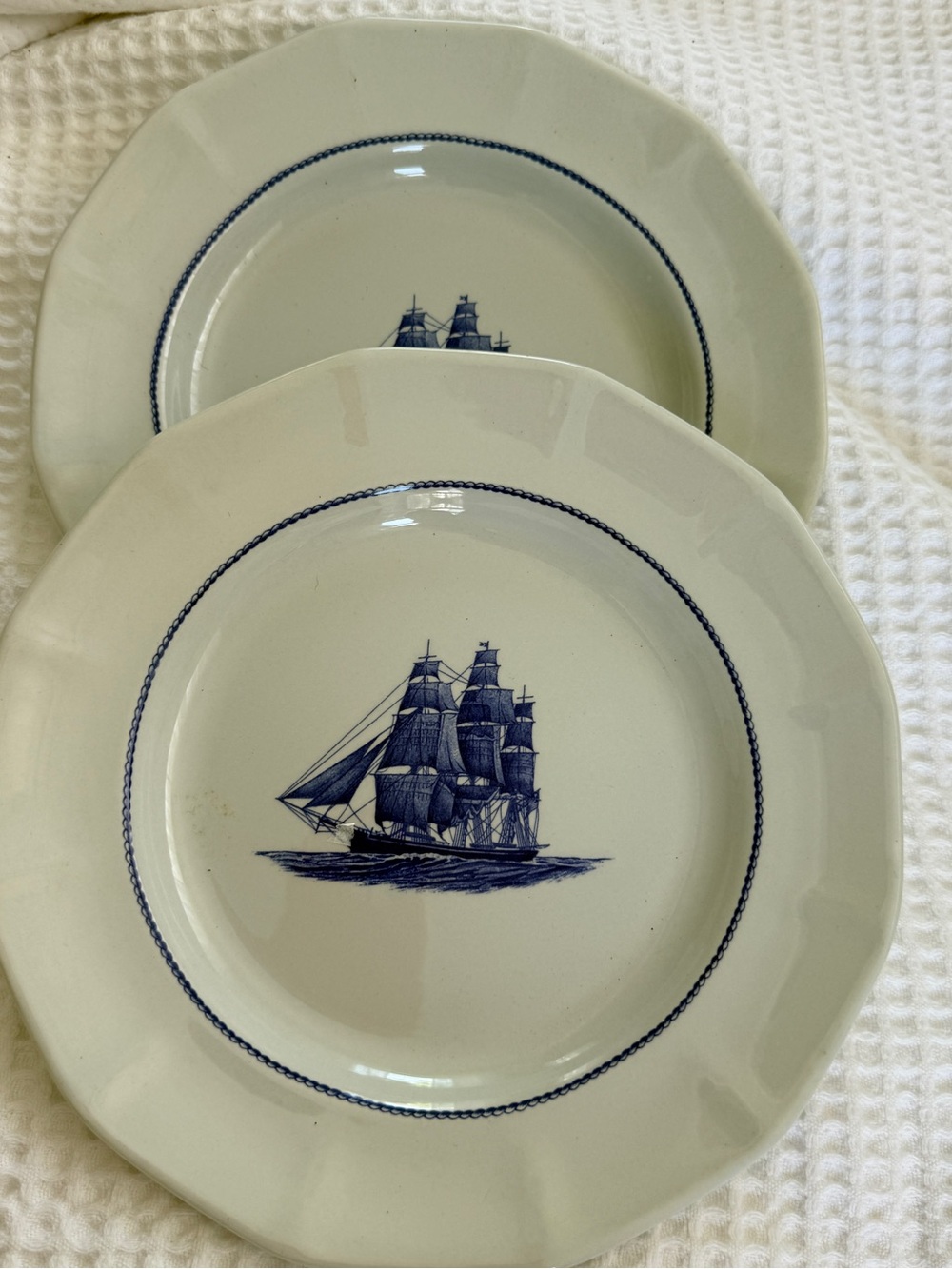 Wedgwood Georgetown collection Flying cloud  1851 Dinner Plates